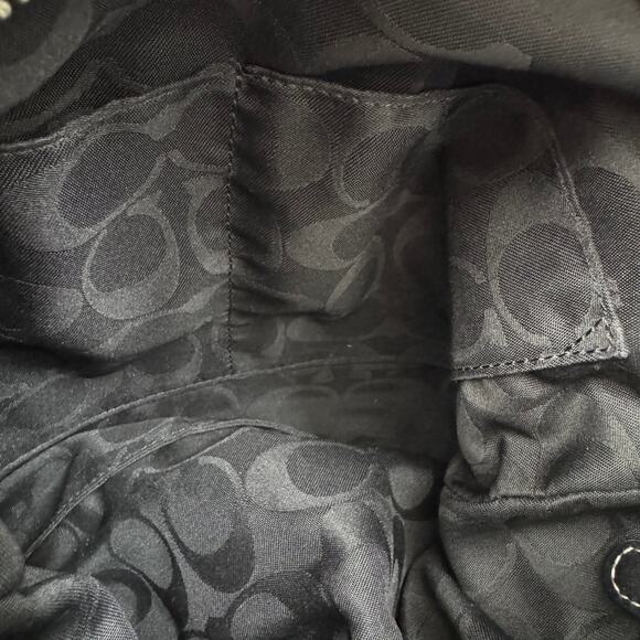 COACH Vintage 1415 Soho Black Leather Crossbody Shoulder Bag Hobo - Picture 9 of 15